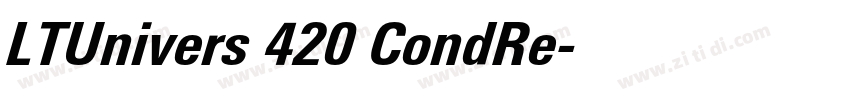 LTUnivers 420 CondRe字体转换